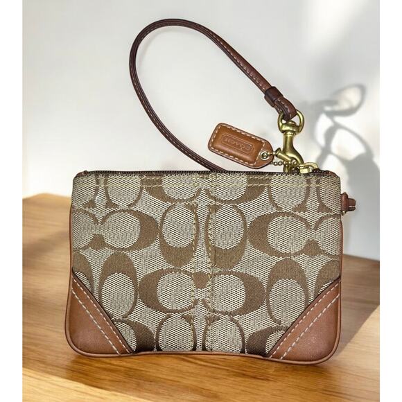 Y2K Coach 10508 Hampton Signature Satchel Bag & Wristlet - Picture 8 of 16